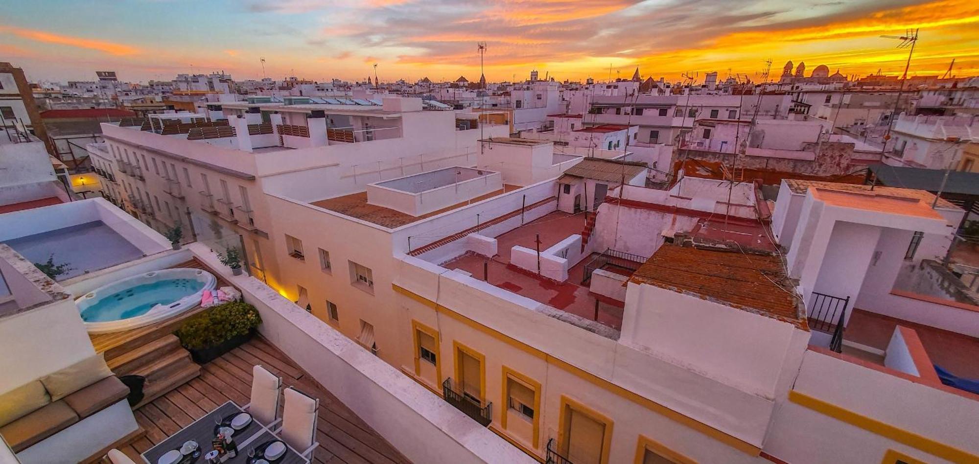 Penthouse With Jacuzzi, And Garaje Grupo Ac Gestion Apartment Cadiz Luaran gambar